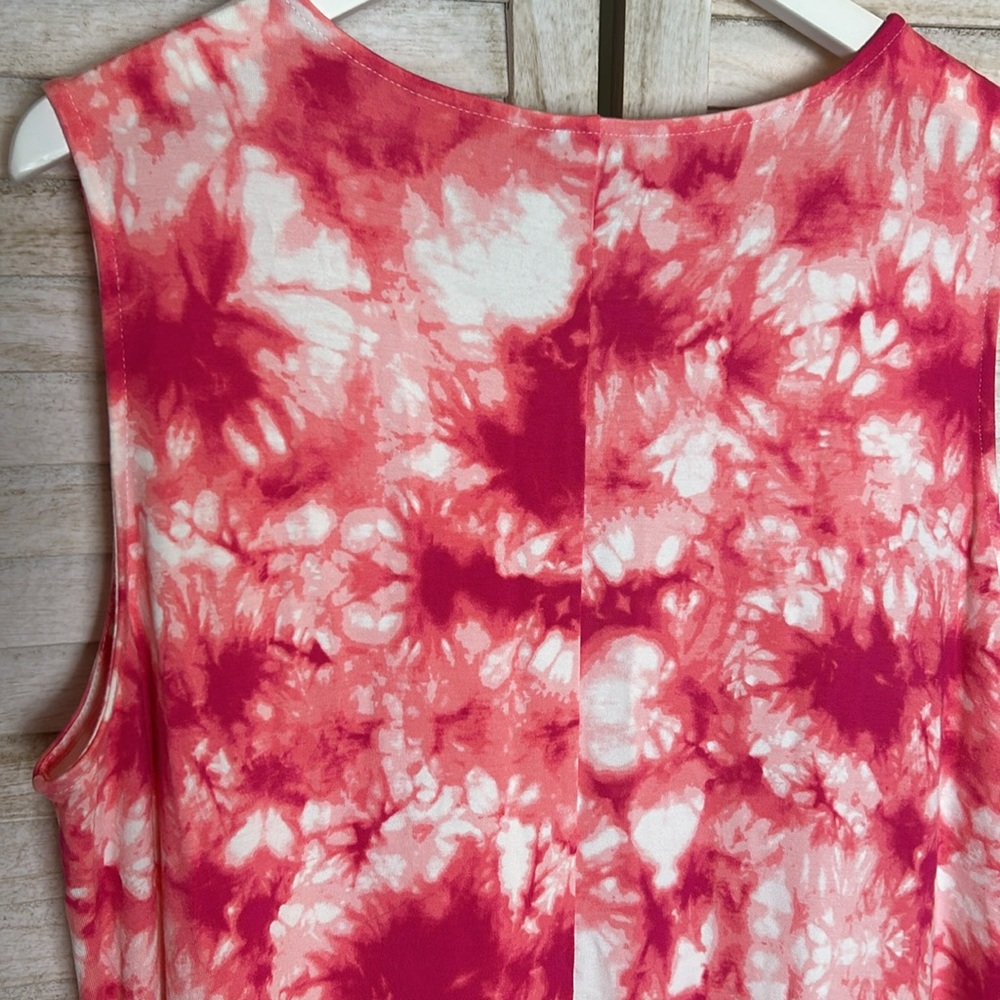 NWT Chico’s Star Tie Dye Dress in Cabaret Pink. Size 16 / XL - Picture 7 of 9